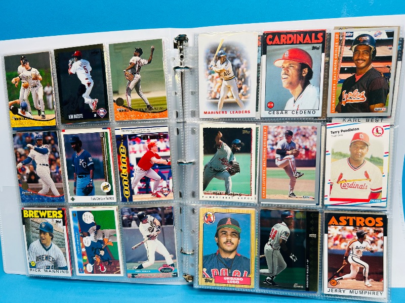 Photo 1 of 165380…  final sale no returns/refunds-342 mixed baseball cards in binder 