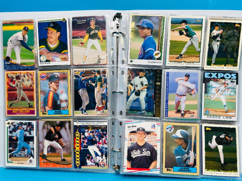 Photo 1 of 165380…  final sale no returns/refunds-342 mixed baseball cards in binder 