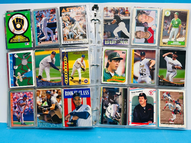 Photo 1 of 165380…  final sale no returns/refunds-342 mixed baseball cards in binder 