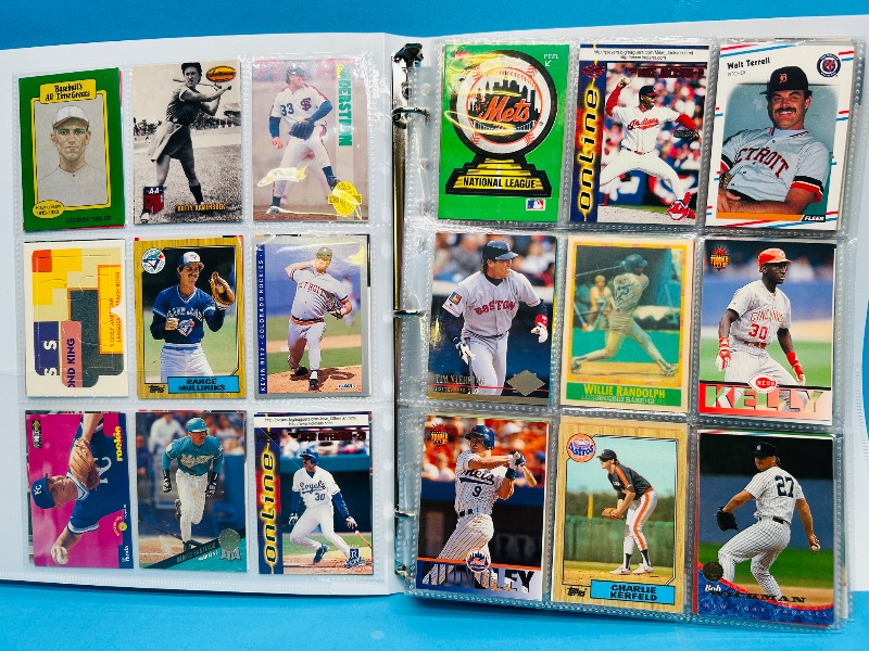 Photo 1 of 165380…  final sale no returns/refunds-342 mixed baseball cards in binder 