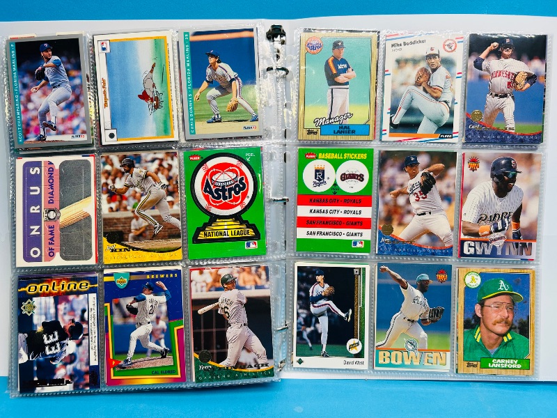 Photo 1 of 165380…  final sale no returns/refunds-342 mixed baseball cards in binder 