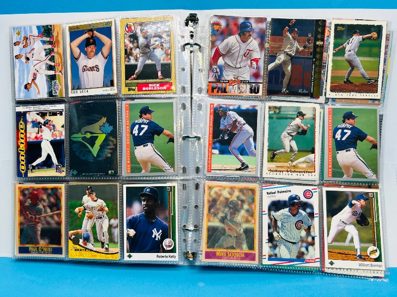 Photo 1 of 165380…  final sale no returns/refunds-342 mixed baseball cards in binder 