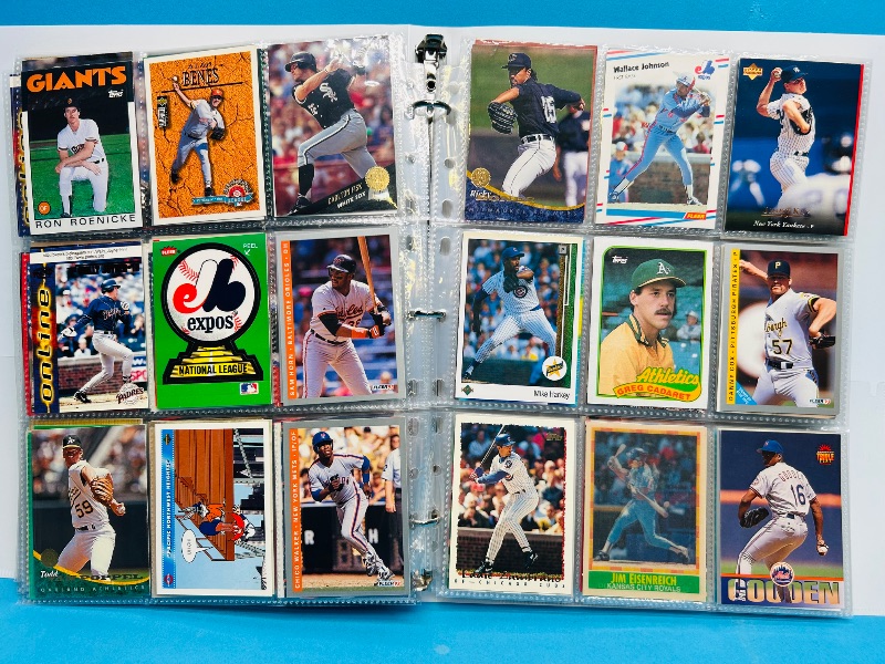 Photo 1 of 165380…  final sale no returns/refunds-342 mixed baseball cards in binder 