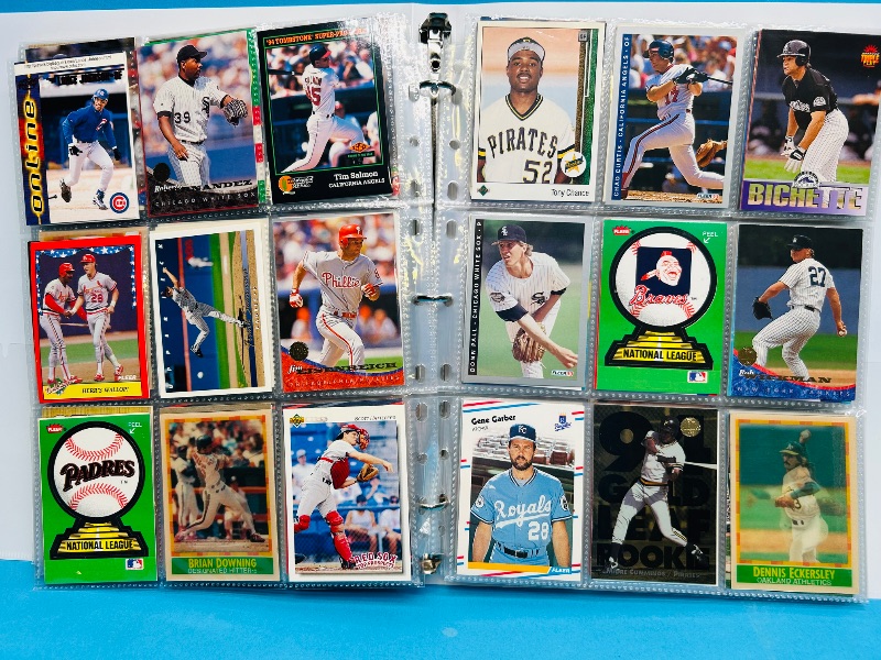 Photo 1 of 165380…  final sale no returns/refunds-342 mixed baseball cards in binder 