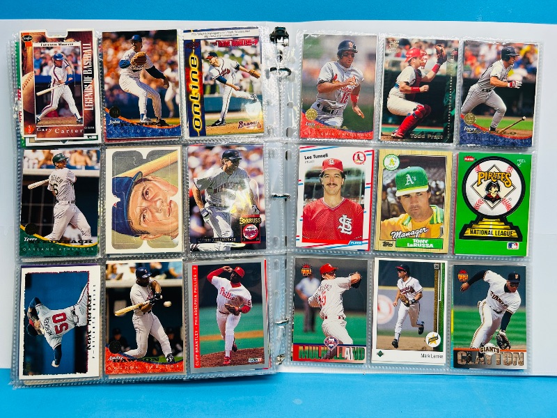 Photo 1 of 165380…  final sale no returns/refunds-342 mixed baseball cards in binder 