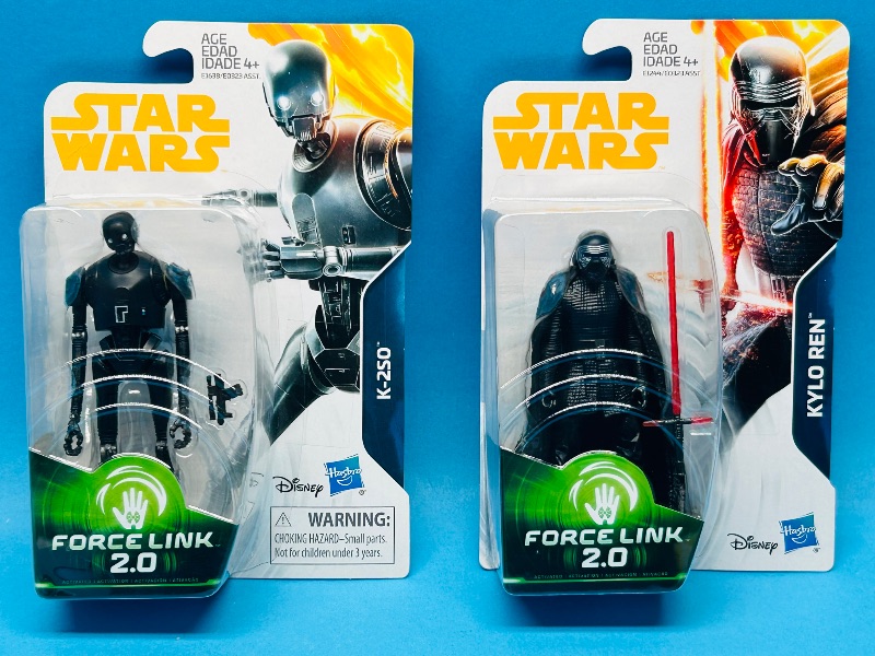 Photo 1 of 165386…2 Star Wars force link 2.0 figures 