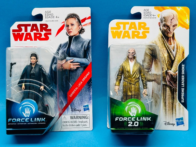 Photo 1 of 165389… 2 Star Wars force link figures 