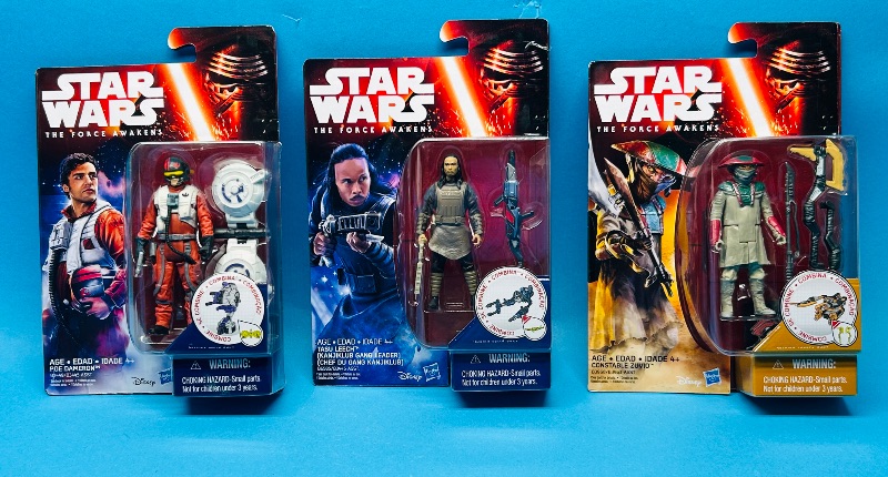 Photo 1 of 165391… 3 Star Wars the force awakens figures 
