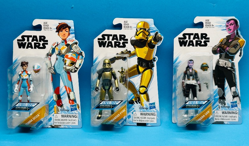 Photo 1 of 165394…3 Star Wars  Disney figures 
