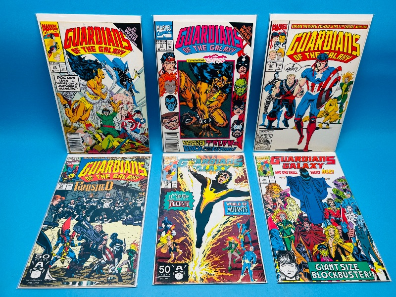 Photo 1 of 165398…6 guardians of the Galaxy comics in plastic sleeves 