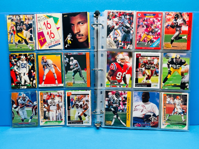 Photo 1 of 165433…final sale no returns/refunds-270 mixed football cards in binder 