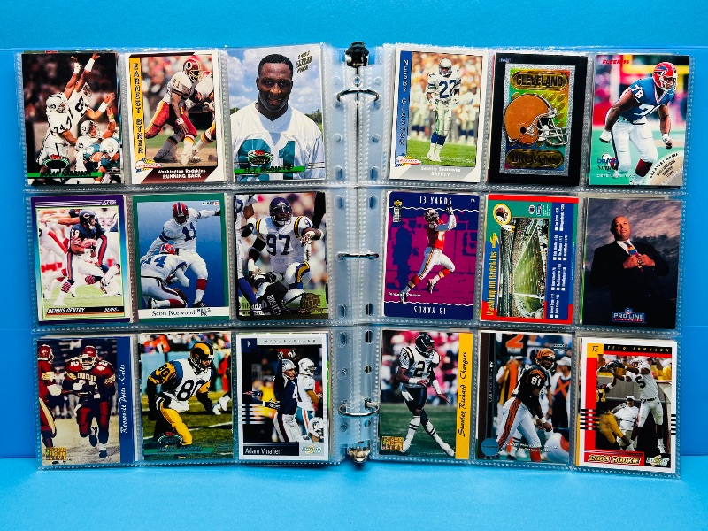 Photo 1 of 165433…final sale no returns/refunds-270 mixed football cards in binder 