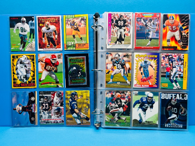 Photo 1 of 165433…final sale no returns/refunds-270 mixed football cards in binder 