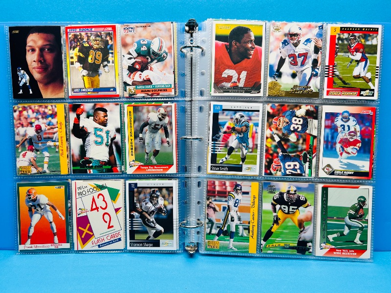 Photo 1 of 165433…final sale no returns/refunds-270 mixed football cards in binder 