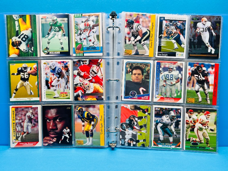 Photo 1 of 165433…final sale no returns/refunds-270 mixed football cards in binder 