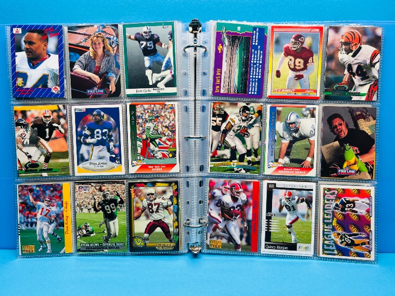 Photo 1 of 165433…final sale no returns/refunds-270 mixed football cards in binder 