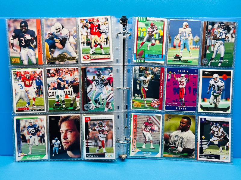 Photo 1 of 165433…final sale no returns/refunds-270 mixed football cards in binder 