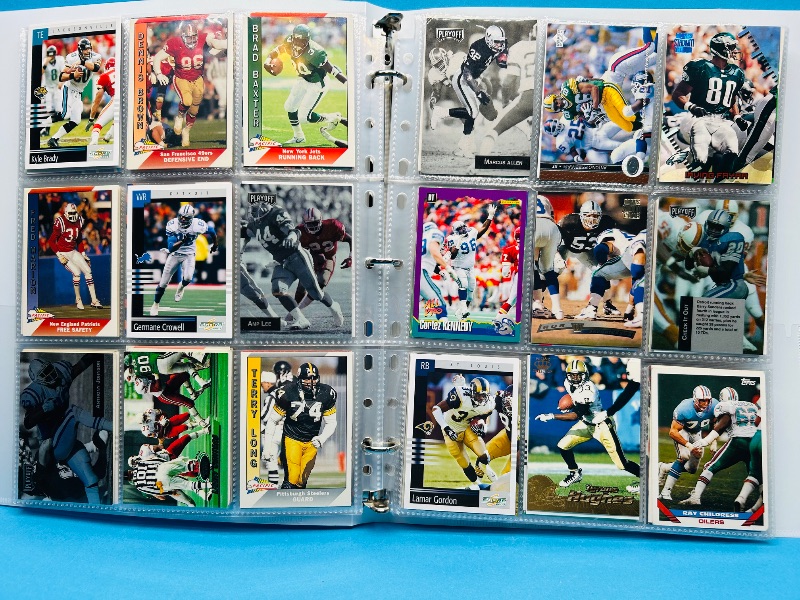 Photo 1 of 165434… final sale no returns/refunds-270 mixed football cards in binder 