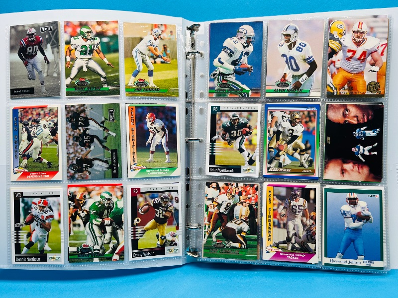 Photo 1 of 165434… final sale no returns/refunds-270 mixed football cards in binder 