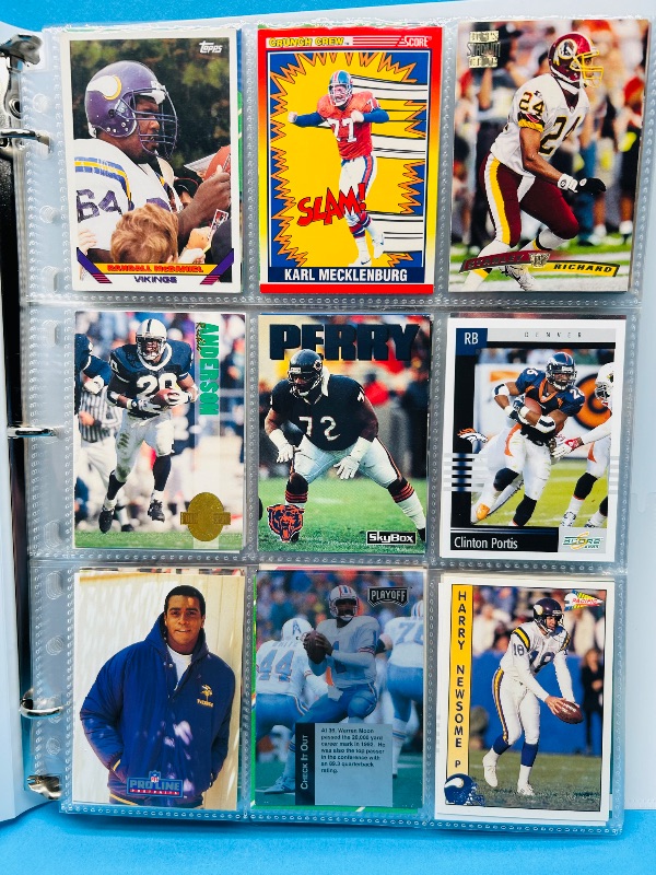 Photo 1 of 165434… final sale no returns/refunds-270 mixed football cards in binder 