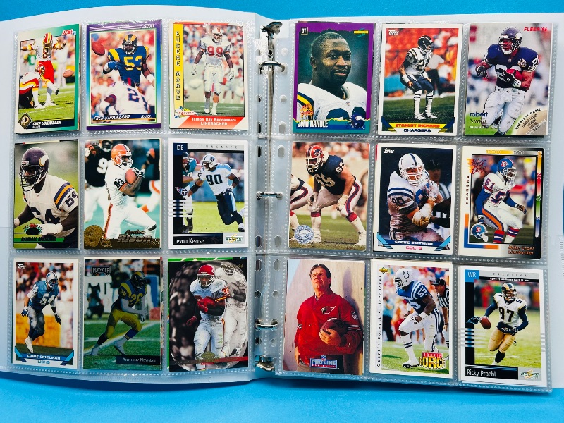 Photo 1 of 165434… final sale no returns/refunds-270 mixed football cards in binder 