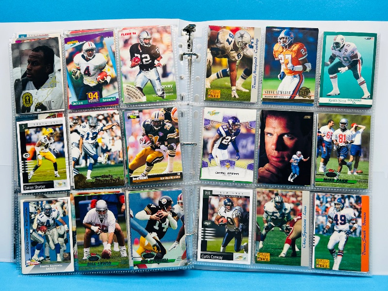 Photo 1 of 165434… final sale no returns/refunds-270 mixed football cards in binder 