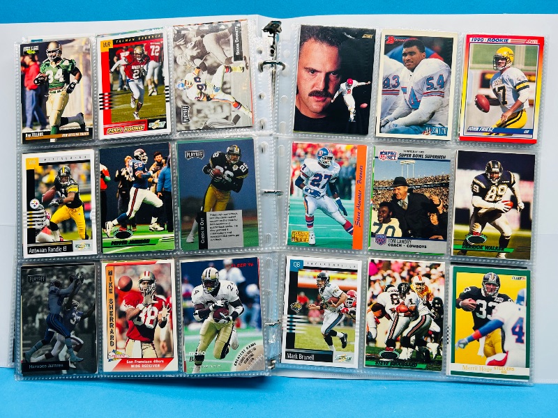 Photo 1 of 165434… final sale no returns/refunds-270 mixed football cards in binder 