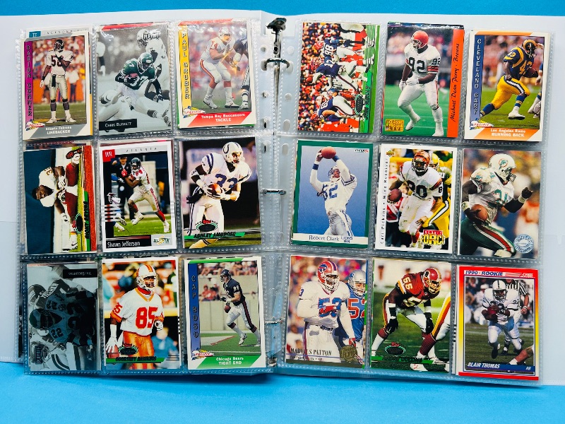 Photo 1 of 165434… final sale no returns/refunds-270 mixed football cards in binder 