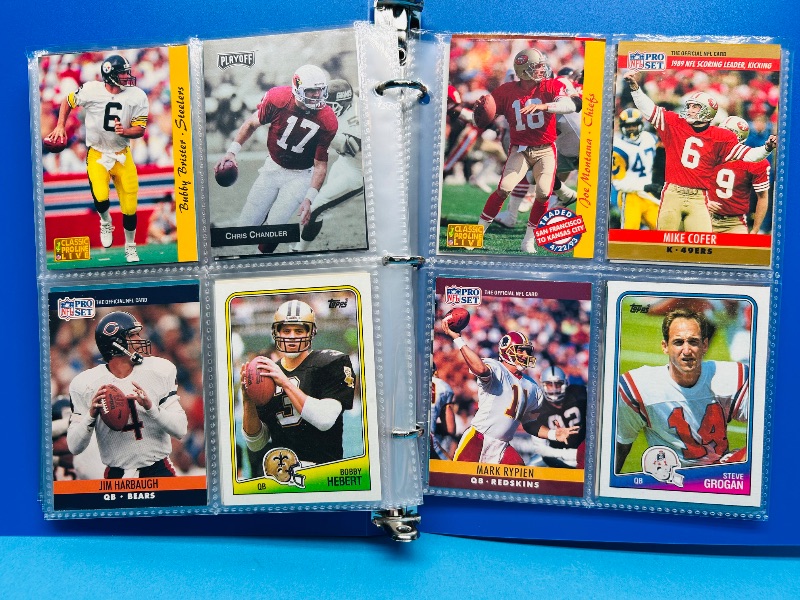 Photo 1 of 165445…final sale no returns/refunds- 104 NFL quarterback cards in binder