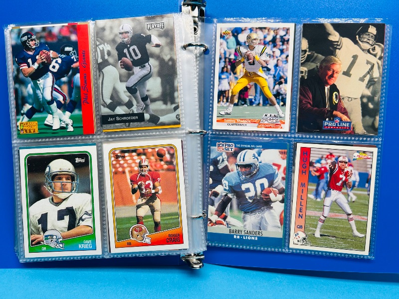 Photo 1 of 165445…final sale no returns/refunds- 104 NFL quarterback cards in binder