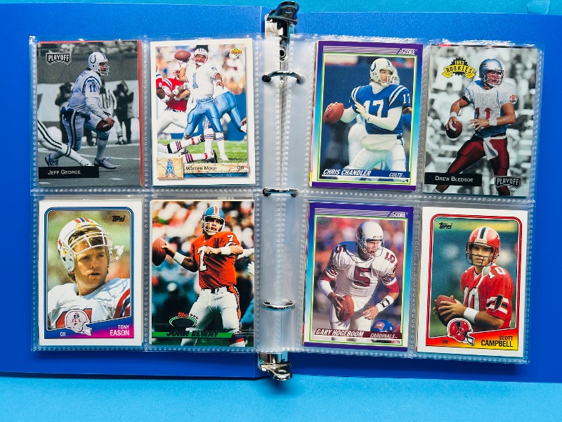 Photo 1 of 165445…final sale no returns/refunds- 104 NFL quarterback cards in binder