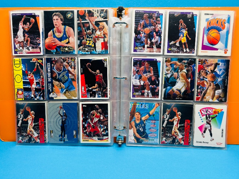 Photo 1 of 165446… final sale no returns/refunds- 270 mixed basketball cards in binder