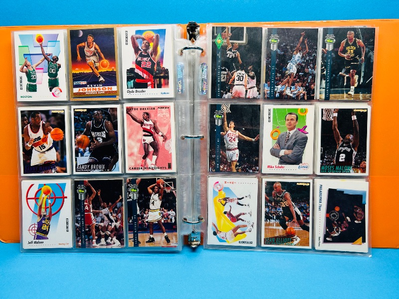 Photo 1 of 165446… final sale no returns/refunds- 270 mixed basketball cards in binder