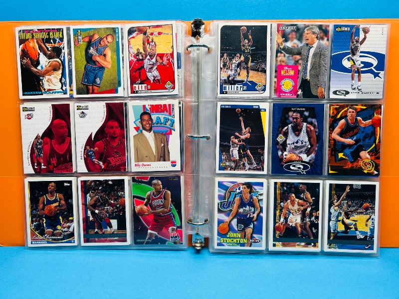 Photo 1 of 165446… final sale no returns/refunds- 270 mixed basketball cards in binder