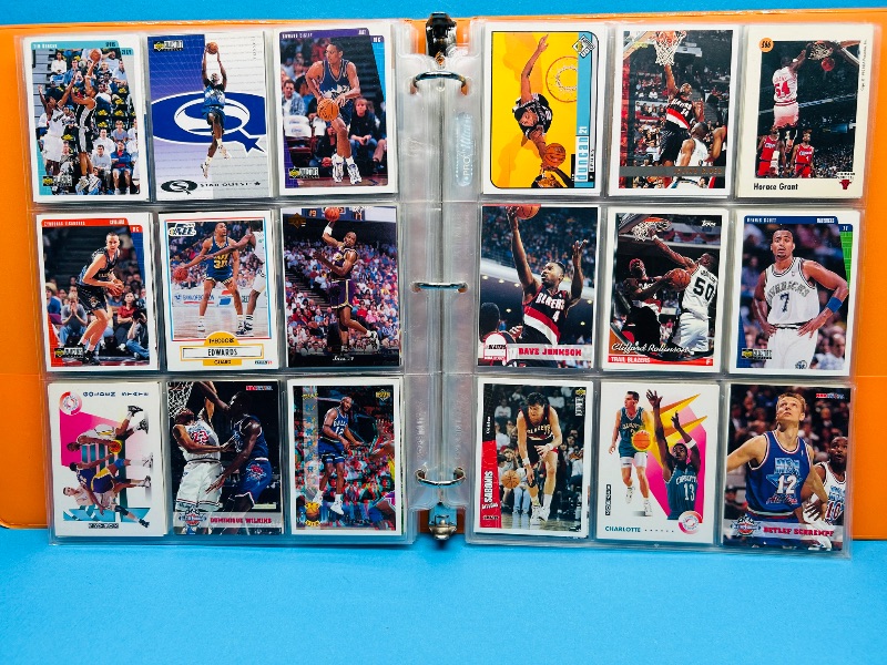 Photo 1 of 165446… final sale no returns/refunds- 270 mixed basketball cards in binder