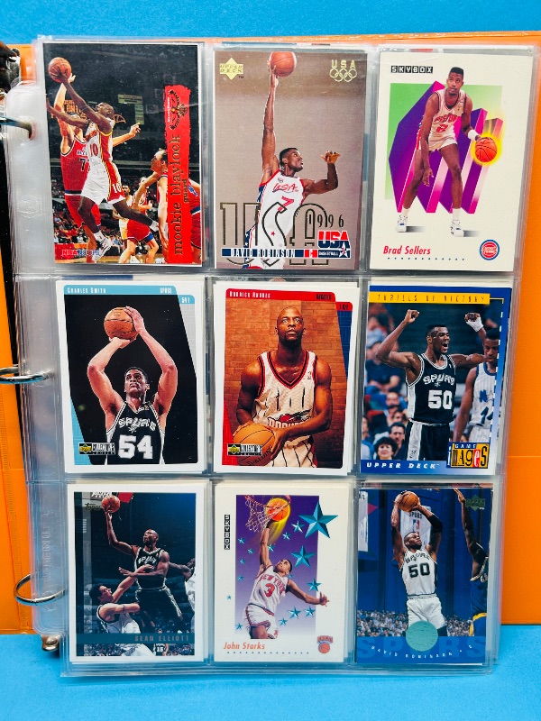 Photo 1 of 165446… final sale no returns/refunds- 270 mixed basketball cards in binder