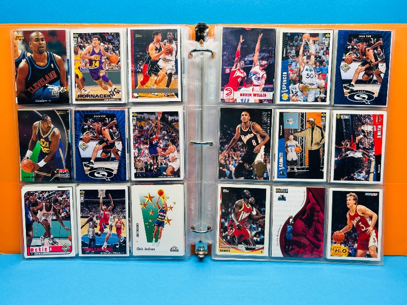 Photo 1 of 165446… final sale no returns/refunds- 270 mixed basketball cards in binder