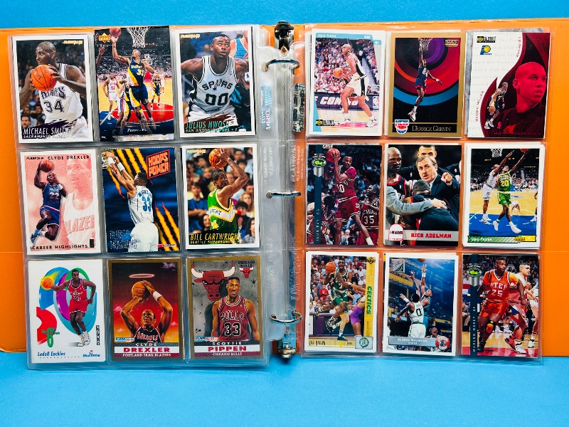 Photo 1 of 165446… final sale no returns/refunds- 270 mixed basketball cards in binder