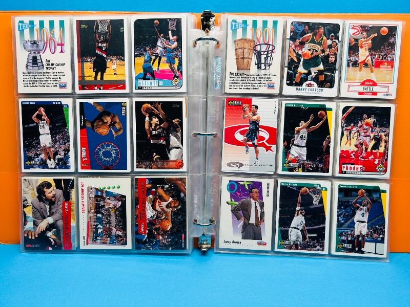 Photo 1 of 165446… final sale no returns/refunds- 270 mixed basketball cards in binder