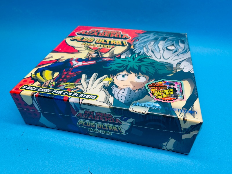 Photo 1 of 165469…SEALED My hero academia plus ultra board game -exclusive foil cards inside 