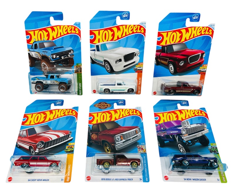 Photo 1 of 165471…6 hot wheels die cast trucks 