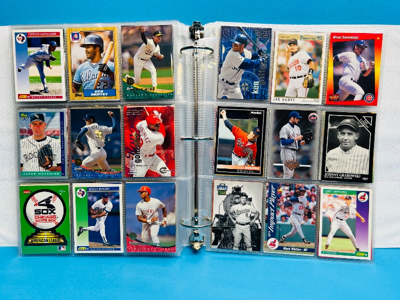 Photo 1 of 165476…final sale no returns/refunds- 360 mixed baseball cards in binder 