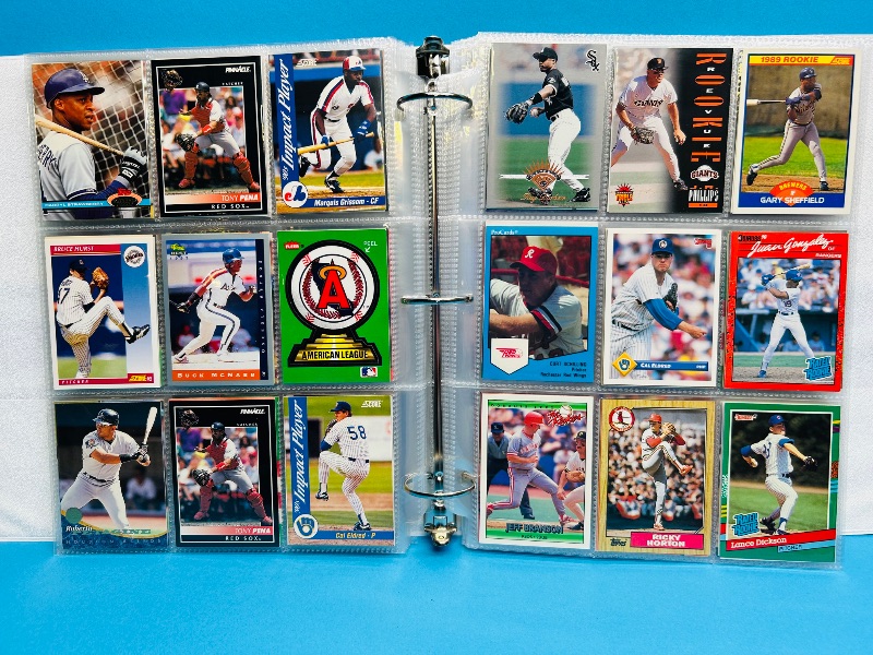 Photo 1 of 165476…final sale no returns/refunds- 360 mixed baseball cards in binder 