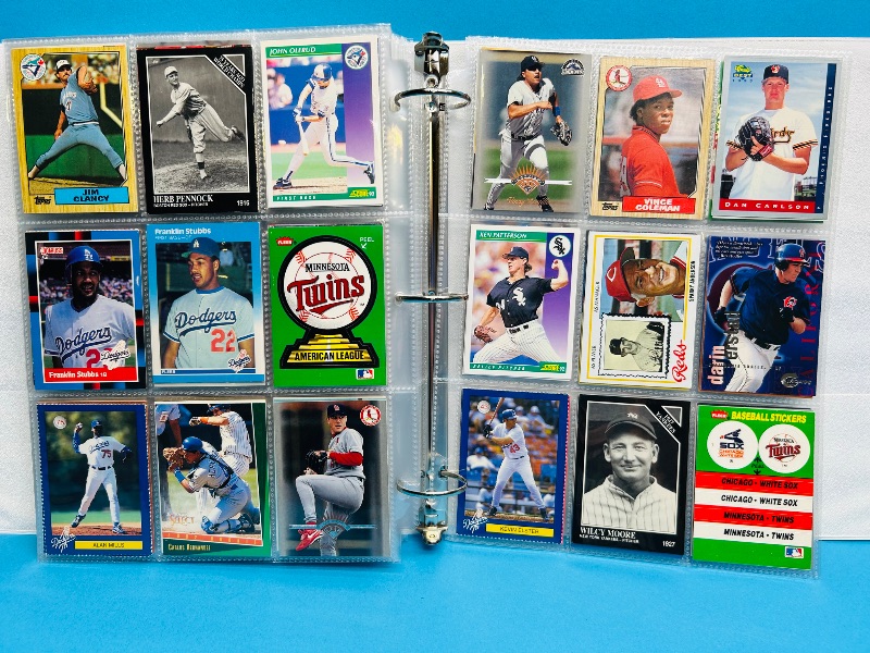 Photo 1 of 165476…final sale no returns/refunds- 360 mixed baseball cards in binder 