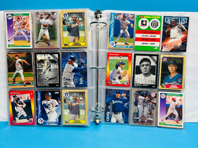 Photo 1 of 165476…final sale no returns/refunds- 360 mixed baseball cards in binder 