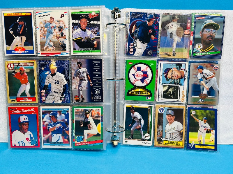 Photo 1 of 165476…final sale no returns/refunds- 360 mixed baseball cards in binder 