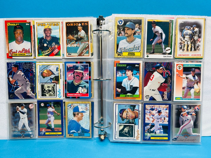 Photo 1 of 165476…final sale no returns/refunds- 360 mixed baseball cards in binder 