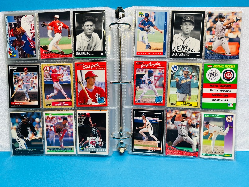 Photo 1 of 165476…final sale no returns/refunds- 360 mixed baseball cards in binder 