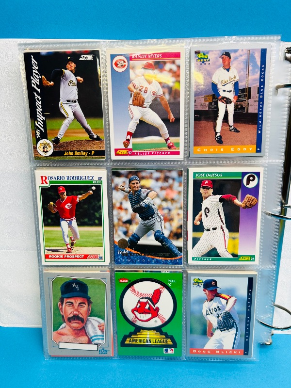 Photo 1 of 165477… final sale no returns/refunds- 360 mixed baseball cards in binder 