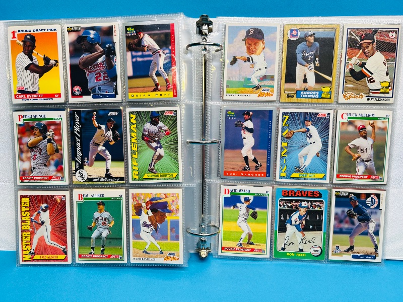 Photo 1 of 165477… final sale no returns/refunds- 360 mixed baseball cards in binder 